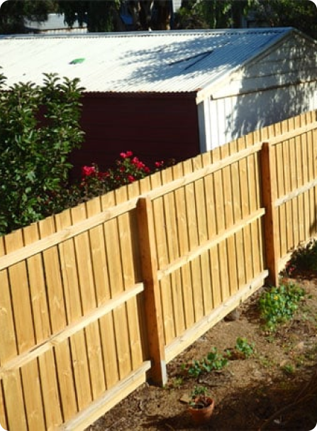 dynawood fence in park